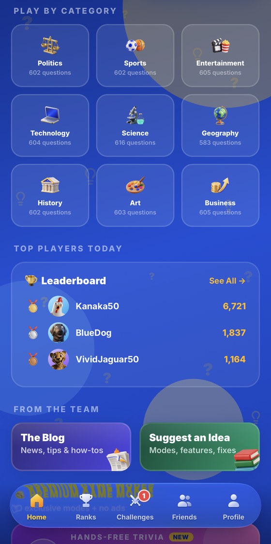 Play by Category