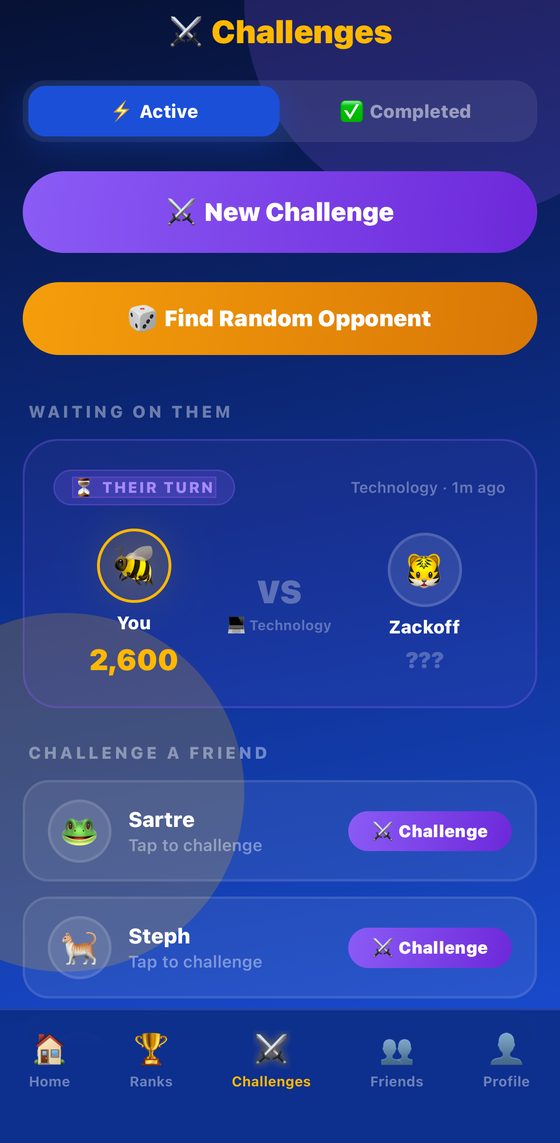 Challenge a Friend